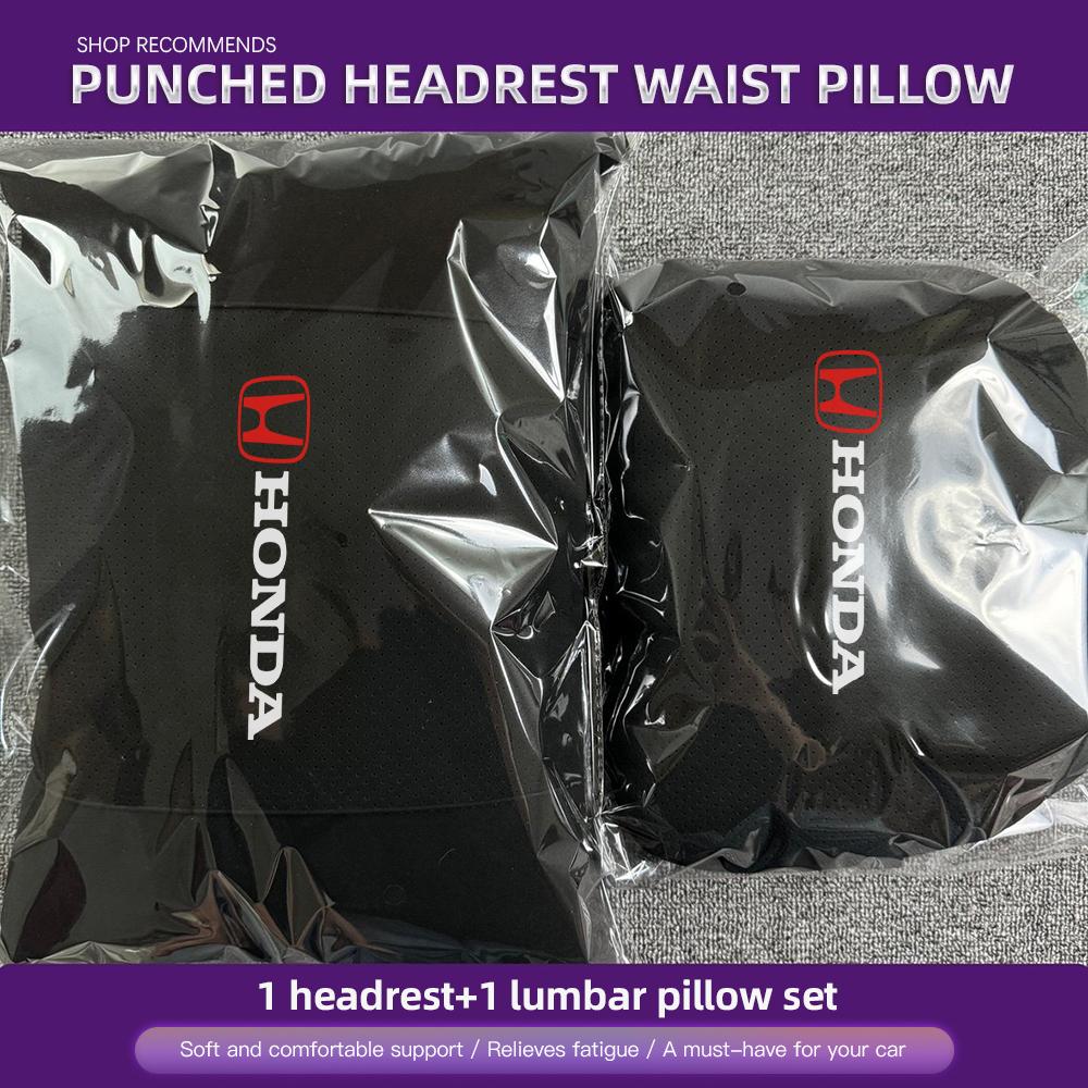 Honda Universal Car Headrest Neck Pillow Lumbar Support For Civic Accord Crosstour Spirior Odyssey Avancier UR-V Sienna Elysion CB0