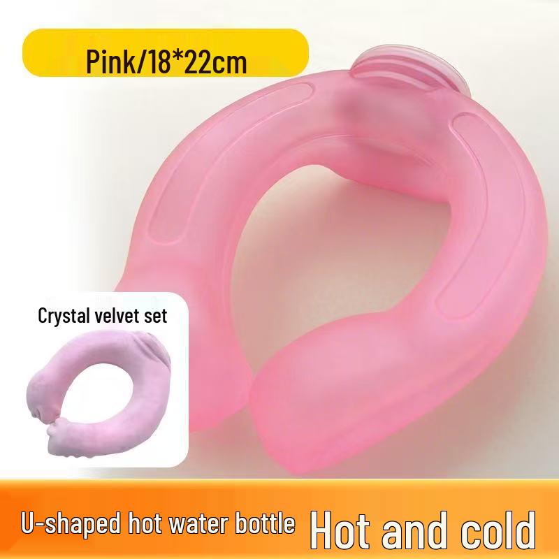 U-Shaped Dual-Use Hot & Cold Compress PVC Hot Water Bottle for Cervical Spine