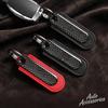QGIP1 Carbon Fiber Car Keychain Anti-loss Keyring For Porsche Cayenne Panamera Macan 911 Taycan Boxster Cayman 918 Pajun Accessories