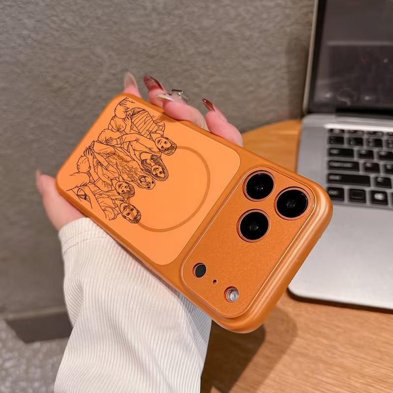 

Personalized Custom Photo Convert to Sketches Hand Drawn Lines Magnetic Attraction Case For iPhone 17 16 15 14 13 Pro Max Air For iPhone 13 Pro