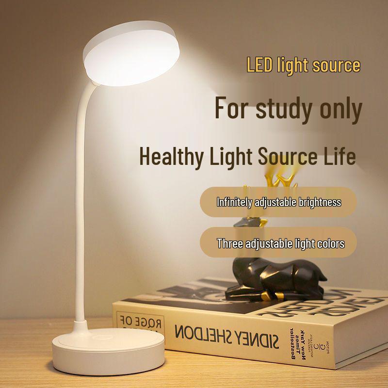 Rechargeable Table Lamp: Ideal for Study, Dorm, Bedroom & Bedside