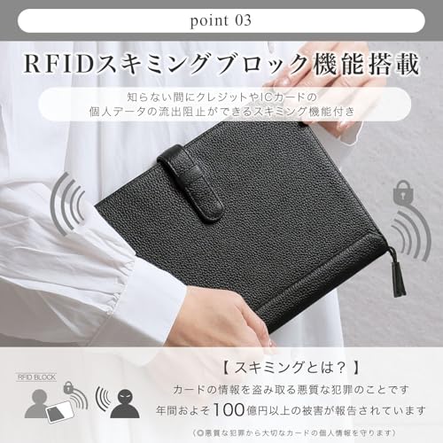 [BLUE SINCERE] A5 Genuine Leather Slim Notebook Cover, Holds 2 Books, Fits College Notebooks, Includes Pen Holder, Bookmark, and Card Slots, Available