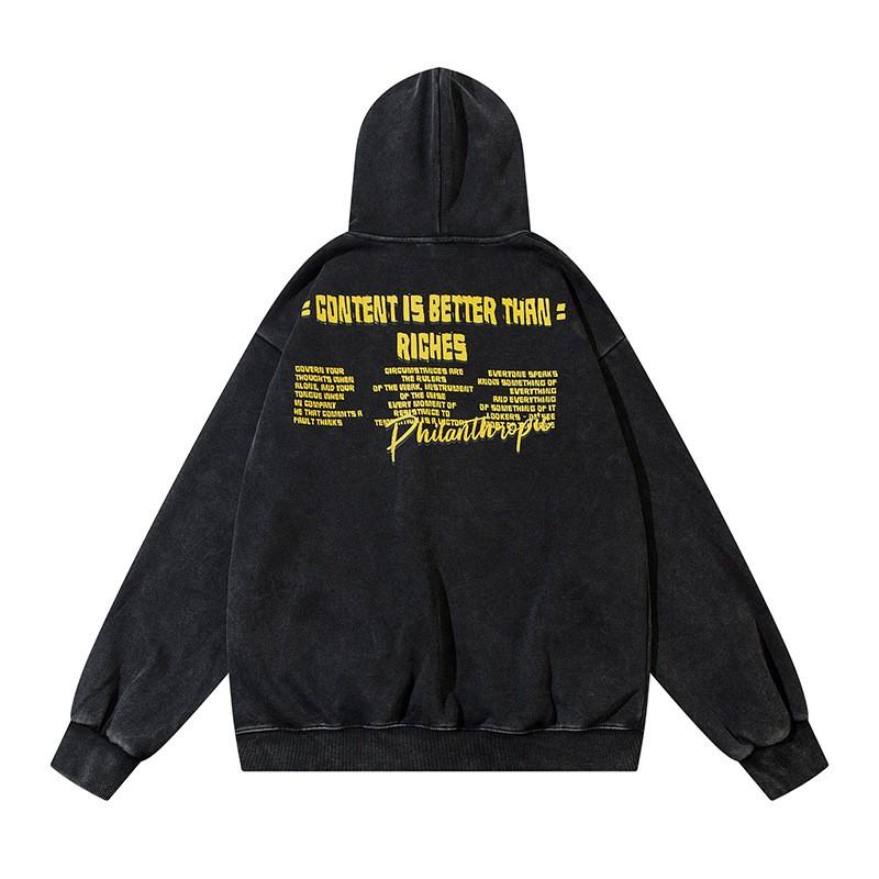 Unisex Streetwear Hoodie Mit Anime Buchstabenprint Lockerer Sitz Baumwollmischung Winter Freizeit Sweatshirt