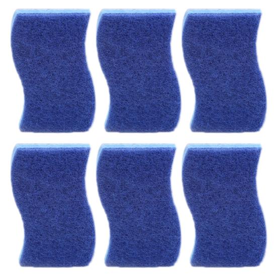 1/6/9Pcs Sponge Dishwashing Brush Rust-Resistant Open-Air Design Fast Cleaning Pulp Cotton Sponge Dish Cleaning Scrubber