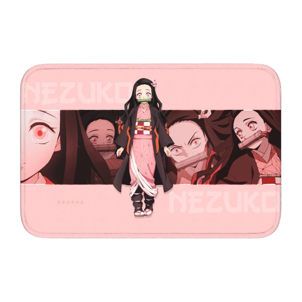 Custom Demones S-Slayer Doormat Anti-Slip Entrance Welcome Kitchen Bath Floor Door Mat  Toilet Living Room Carpet Rug