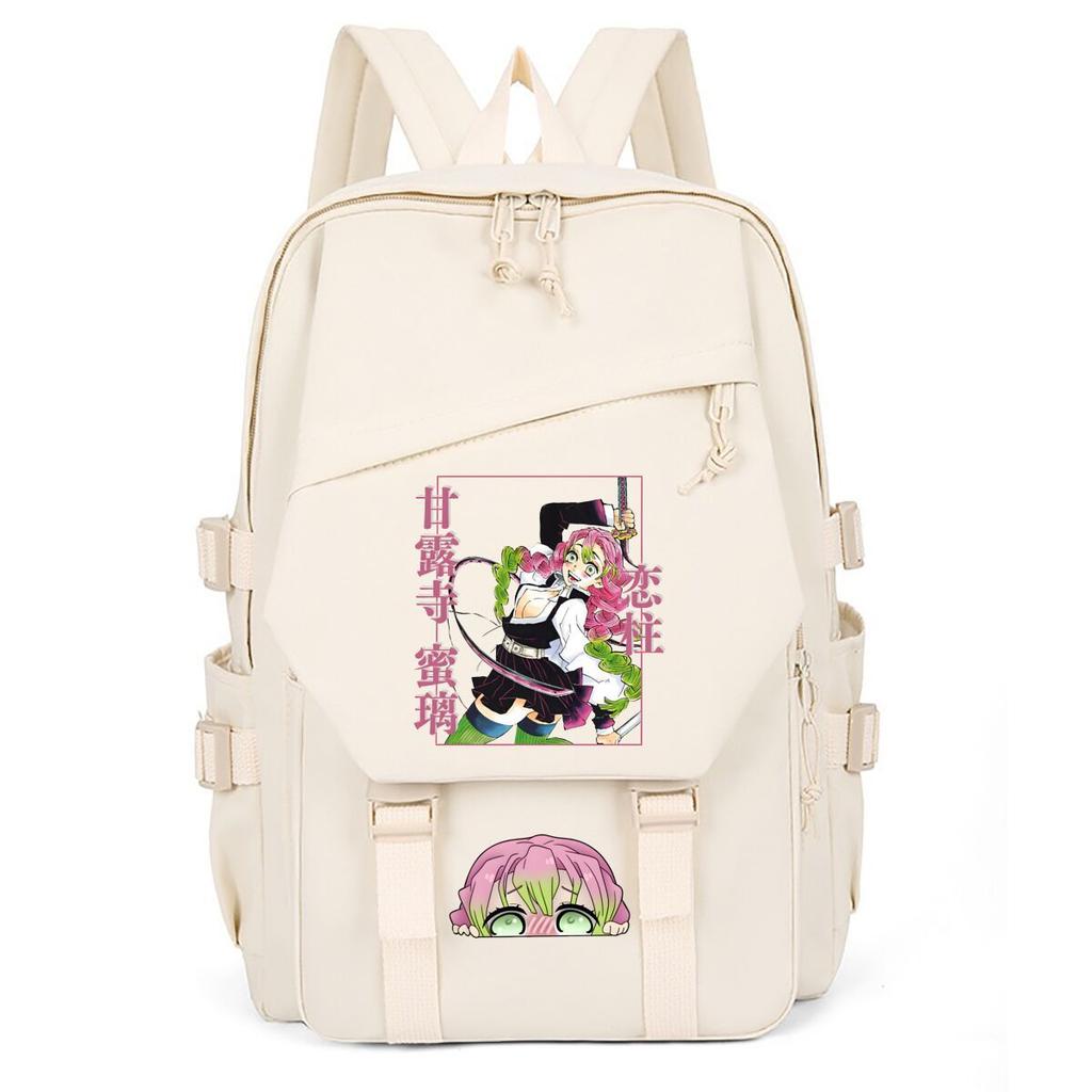 Large Capacity Schoolbag with Shoulder Strap; Student Three-piece Pencil Case Set