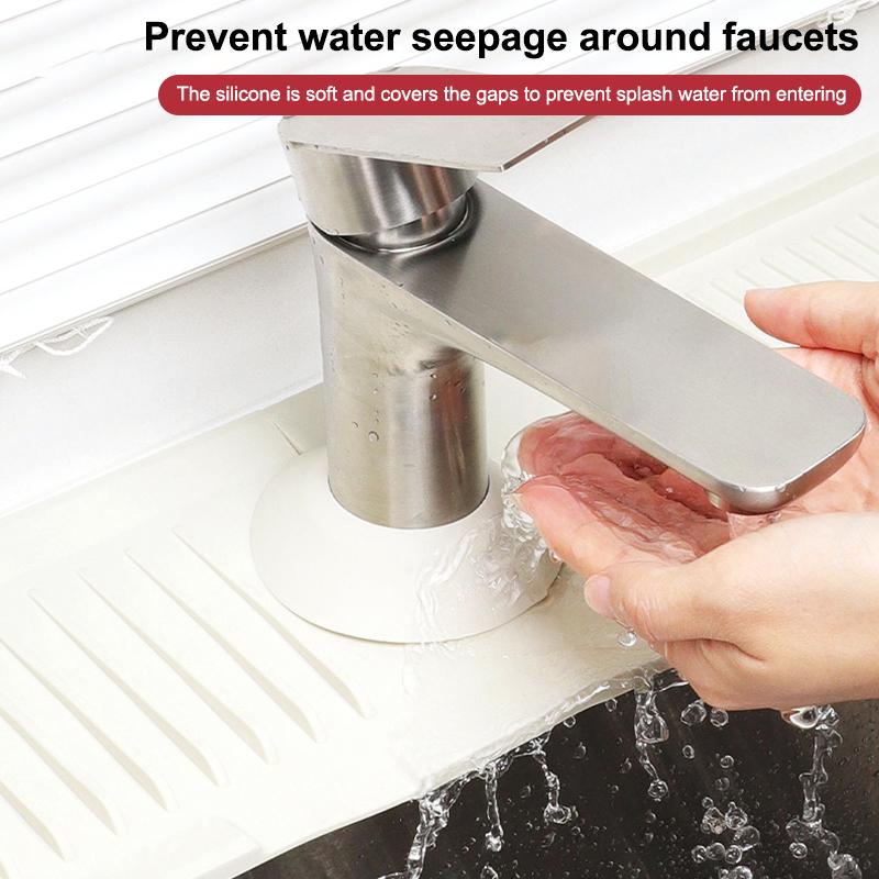 Tappetino Assorbente in Silicone per Rubinetto Cucina, Paraspruzzi per Lavello, Tappetino Protettivo per Piano di Lavoro, Tappetino Drenante per Bagno, Cucina, Accessori