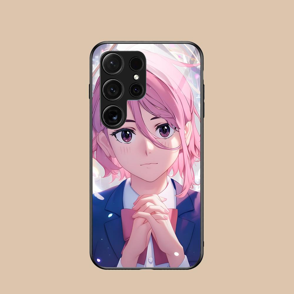Dandadan Aira Shiratori Phone Case for Samsung Galaxy S26 S25 S24 S23 S22 S21 S20 Note20 Plus FE Ultra Glass Colorful Cover