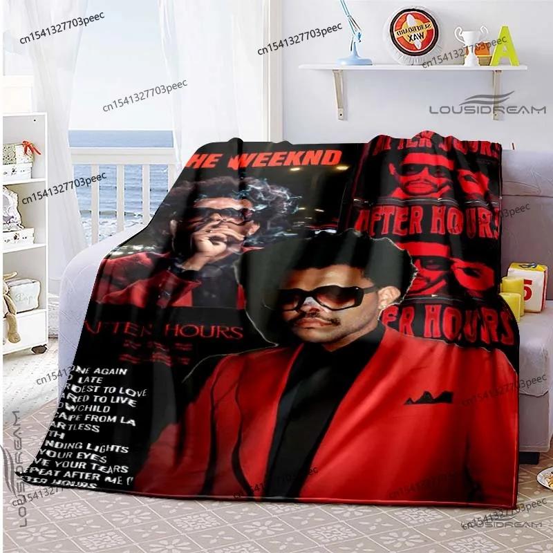 The Weeknd Fashionable Flannel Blanket Soft Warm Blanket Throw Blanket for Living Room Bedroom Bed Sofa Office Picnic Blanket