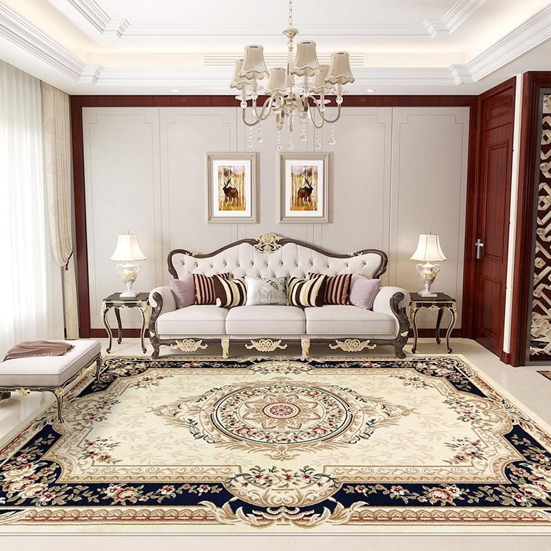 Nordic-Style Persian Ethnic Area Rug for Living Room: Soft Sofa & Coffee Table Pad