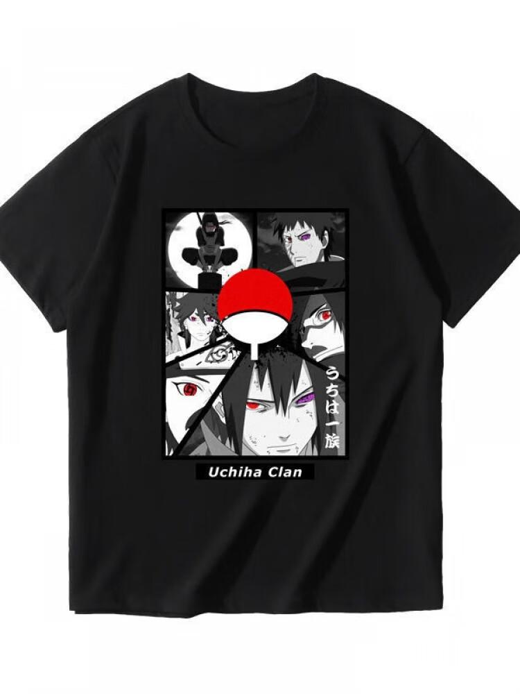 Naruto Kakashi Anime Childrens Tshirt 100 Cotton Cartoon Printed Parent Child Wear Summer Casual Fashion Short Sleeve