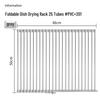 ZISIZ Foldable Over-Sink Stainless Steel Dish Drying Rack