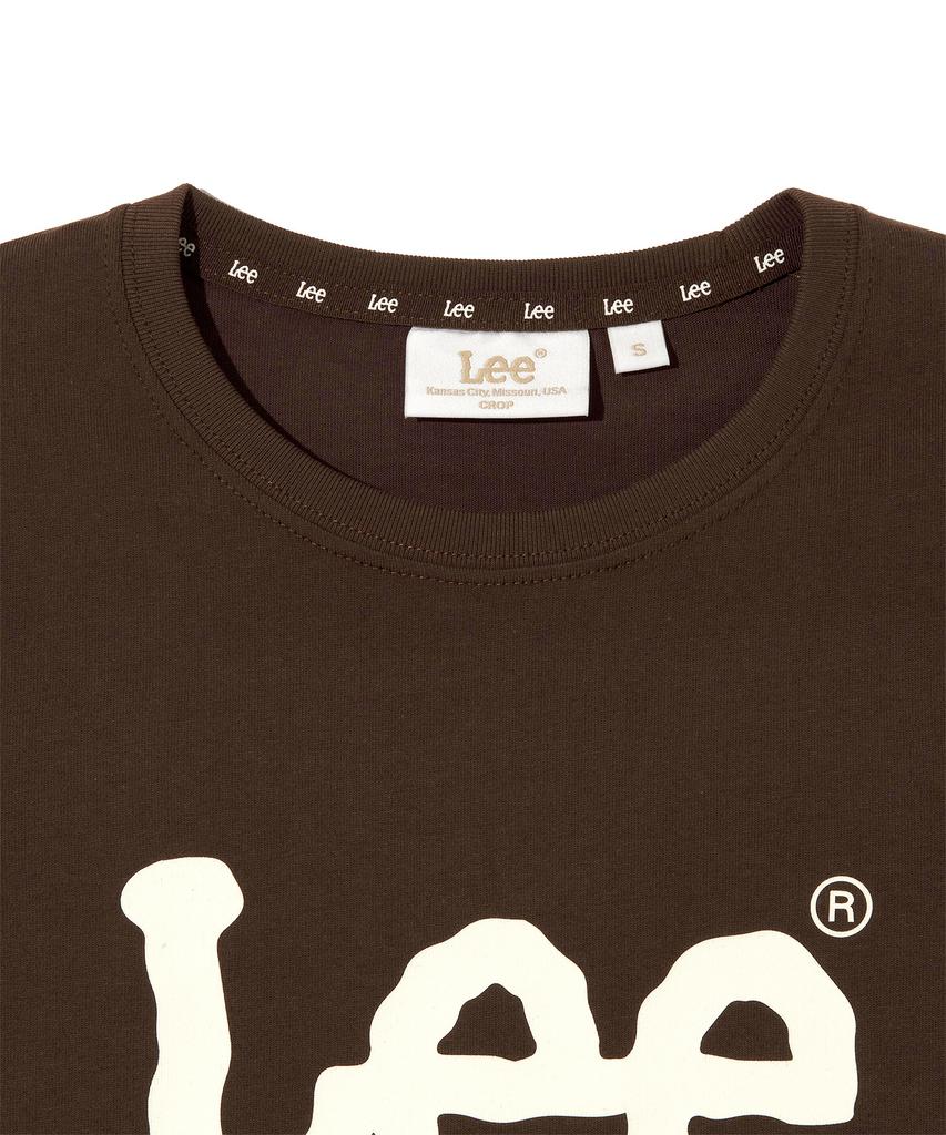 LEE Women Big Twitch Logo T-Shirt Brown