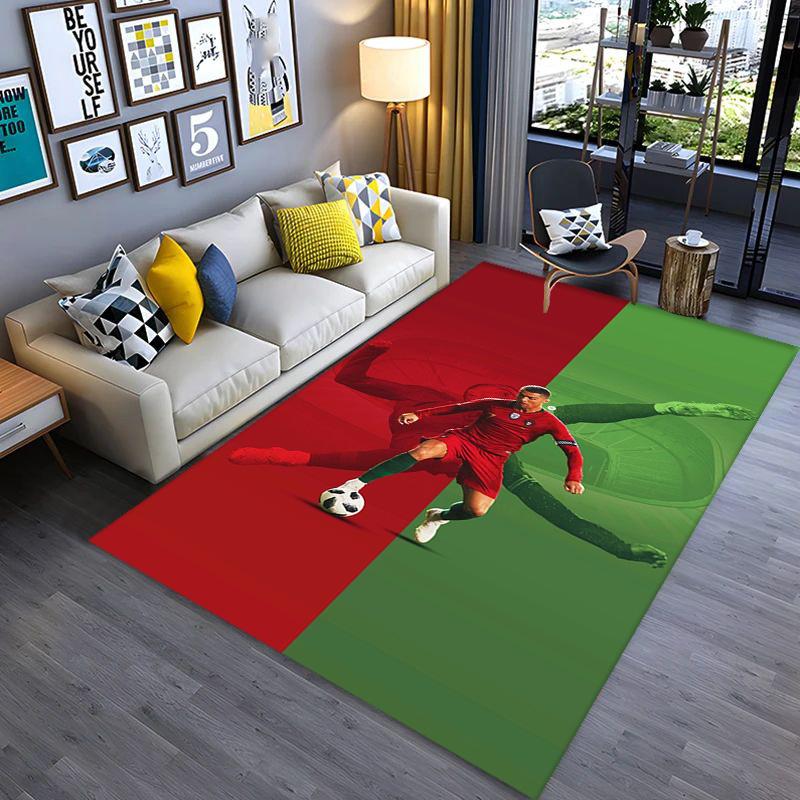 Dynamic Soccer Action carpet printing Doormat Bathroom mat Office chair cushion Art
