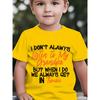 European Size Boys Round-neck Short-sleeved T-shirt with Unique English Patterns