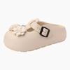 Flowers Cute Cartoon Girl Bag Head Slippers Summer Fashion Casual Camellia Outside the Beach Thick Bottom Cool Slippers