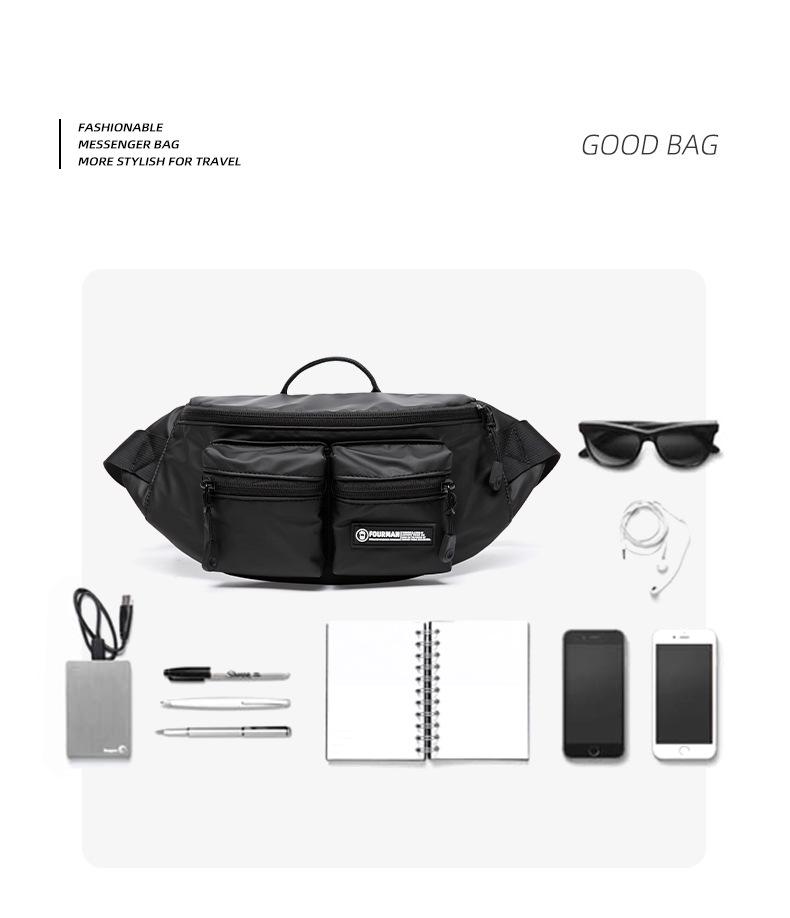 Trendy Men's Lightweight Messenger Bag - Motorcycle Riding Chest Bag & Commuter Backpack