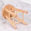 Dollhouse Wooden Round Bar High Stool Simulation Mini Ornaments Children Toy