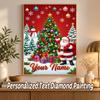 Christmas Custom Name Text 5D Diamond Painting Kit DIY Full Drill Diamond Art Decoration