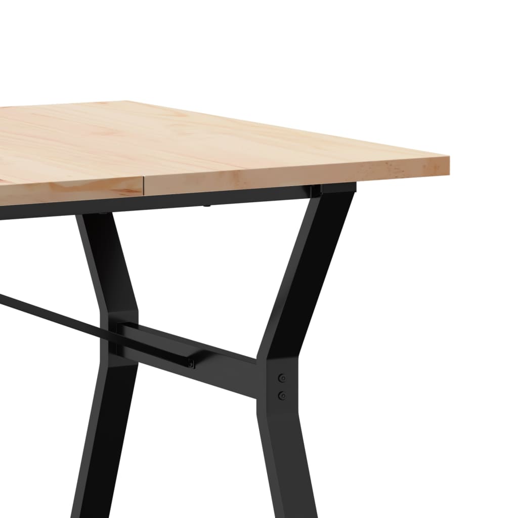 Vidaxl Dining Table with Y-Shaped Legs, 180X90X75.5 Cm