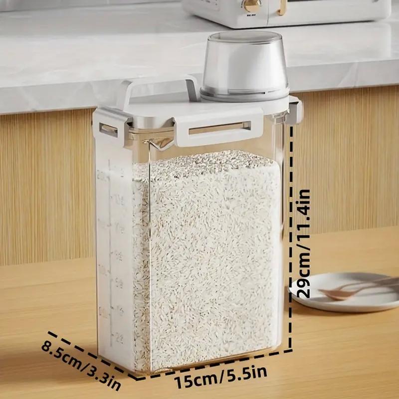 1 insect-proof and moisture-proof sealed storage tank with lid, food storage box, kitchen storage box.