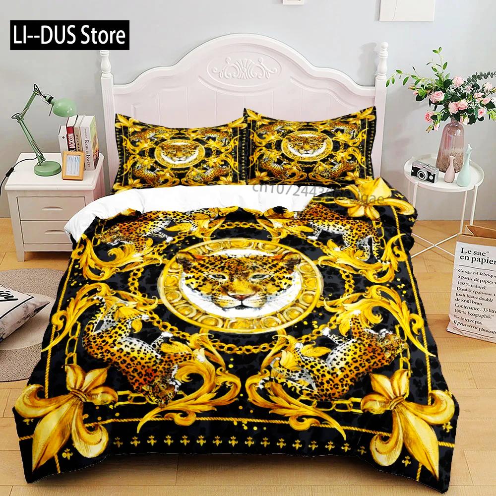 Chains Baroque Pattern Bohemian Bedding Set Small Single Twin Double Queen King Size Bed Linen Set For Adults Kids Quilt Cover