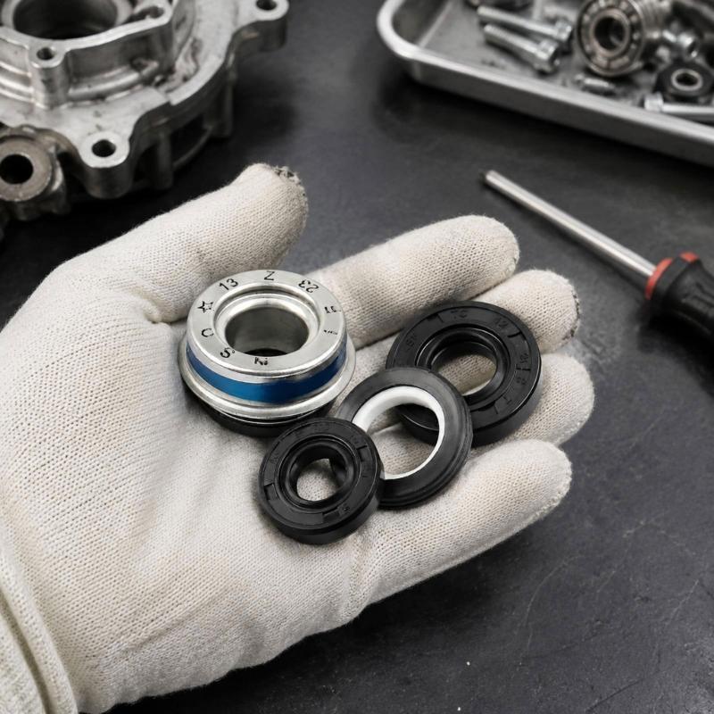 Water Pump Replacement Seal for VMAX1700 Motorcycles, FKM Rubber and Metal Mechanical Seal Set, Service Part for Routine Maintenance and Repair Work