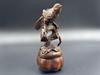 Chinese Antique Boxwood Carved Magpie Statue Exquisite Sculpture Home Decor Art