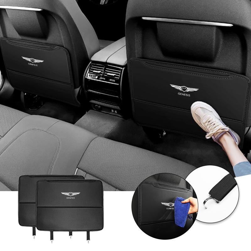 Car Seat Back Storage Rear Anti-Wear Backrest Anti-kick Pad protect For Genesis Essentia GV80 Neolun G70 G90 GV90 GV60 G80 GV70