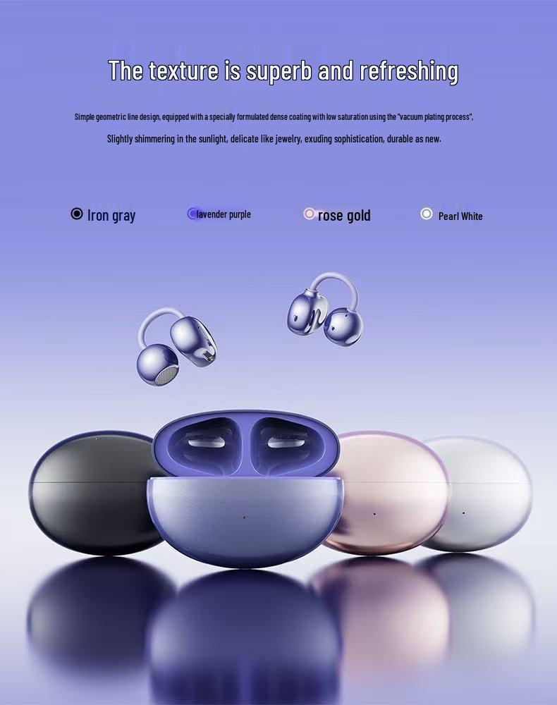 2025 Open-type Wireless Bluetooth Ear Clip Headphones for Huawei and Apple