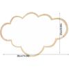 Children Mirror Cloud Wooden Mirror Cartoon Shatterproof Mirror Wall Sticker Kid Children's Bedroom Home Decorate Bedroom Nursery Decoration, 14.96 x