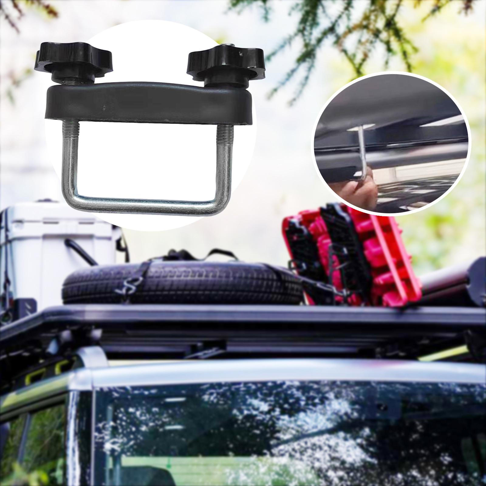 

Крепление для автобокса, Универсальный сверхпрочный U-образный кронштейн, Крепление для багажника Hole to Hole 6cm