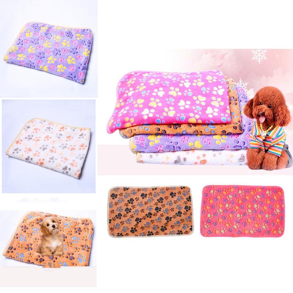 Coral Velvet Dog Kennel Pad Pet Blanket For Autumn And Winter Warm And Comfortable