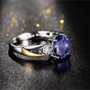 Sace Gems Anillo clásico de circón de aleación de cobre, joyería para mujer, regalo de fiesta de promesa de boda abierto
