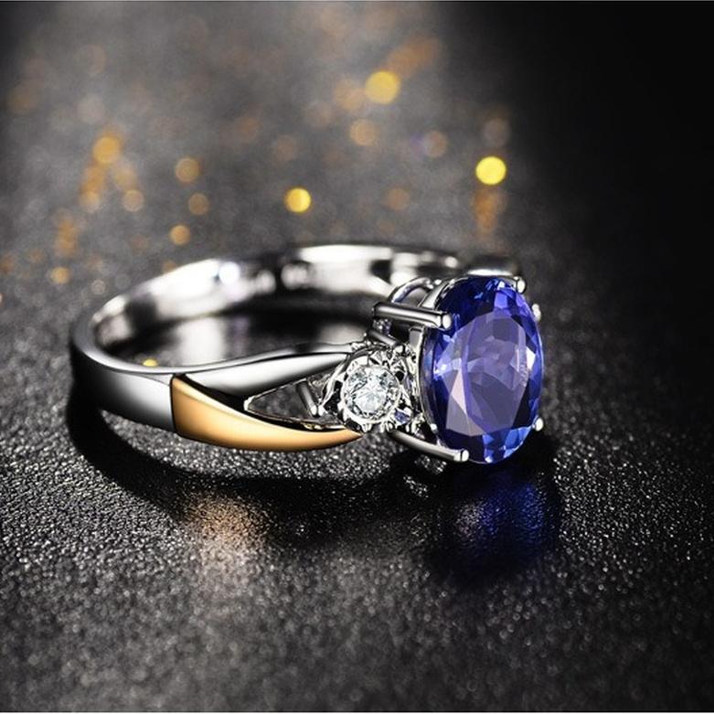 Sace Gems Anillo clásico de circón de aleación de cobre, joyería para mujer, regalo de fiesta de promesa de boda abierto