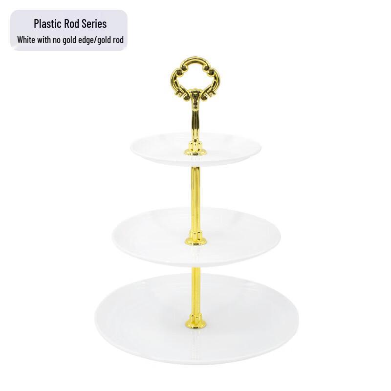 Jiante 3-Tier Rotatable Fruit & Dessert Stand