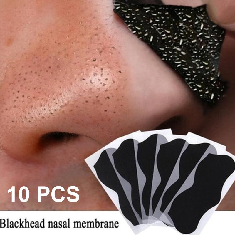 10Pcs Nose Blackhead Remover Mask Deep Cleaning Shrink Pore Acne Treatment Mask