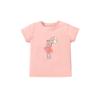 Summer New Children's Short-sleeved T-shirt Pure Cotton Girls Mesh Printed Tops Children's Clothing