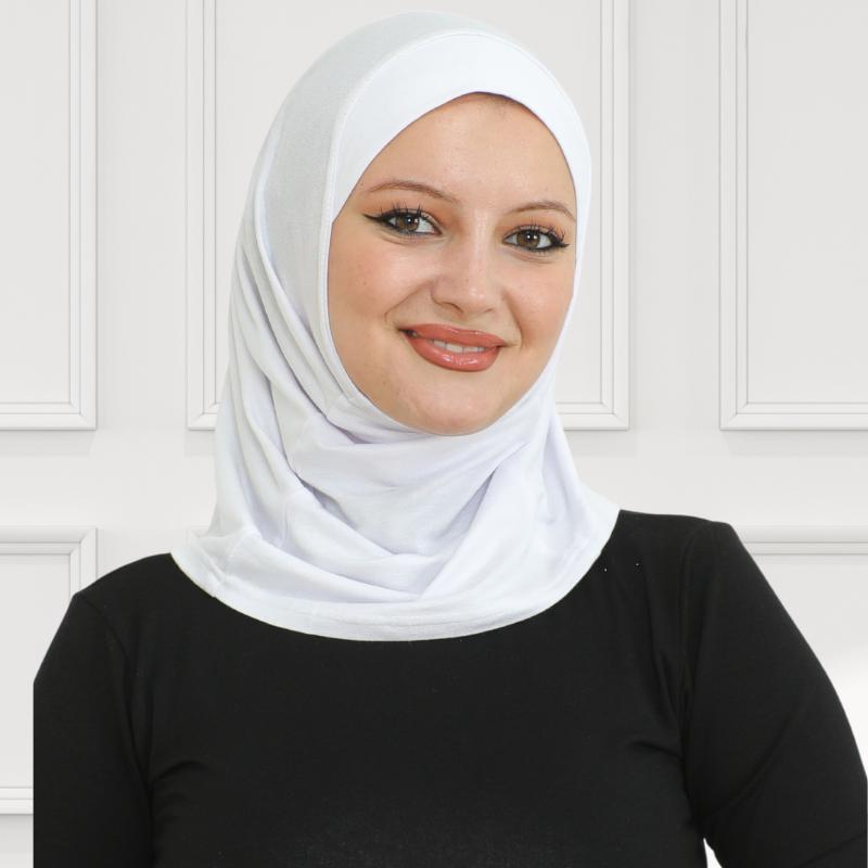 Sportovní instantní hidžáb pro ženy, muslimský bavlněný turban, měkká pokrývka hlavy, hidžáby připravené k nošení, modlitební oděv, islámské oblečení