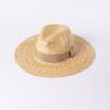 Spring and summer new fashion casual multi-color webbing big eaves straw grass jazz hat outdoor beach shade Internet celebrity straw hat