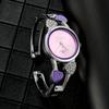 Xinhua Fashion Women Stainless Steel Bracelet Watch Bangle Lover Heart Shape Wristwatches Female Best Gift Clock Relogios
