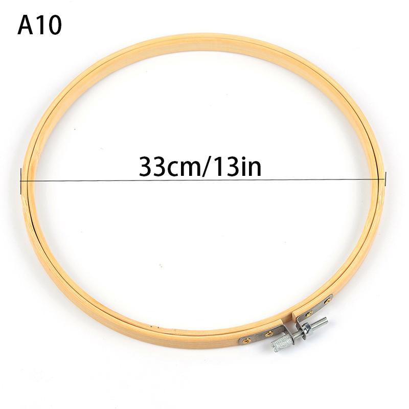 9 Styles Bamboo Frame Embroidery Hoop Ring Diy Embroidery Painting Cross Stitch Kit Round Bamboo Frame Sewing Tools Home Decor