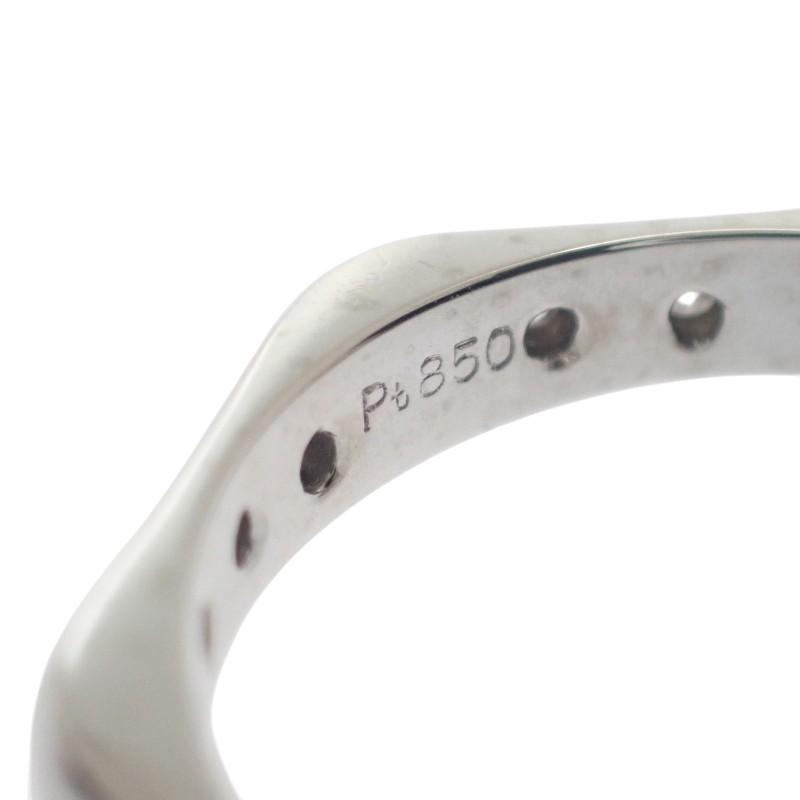 no brand  #9(JP Size) ring Pt850Platinum/diamond Women