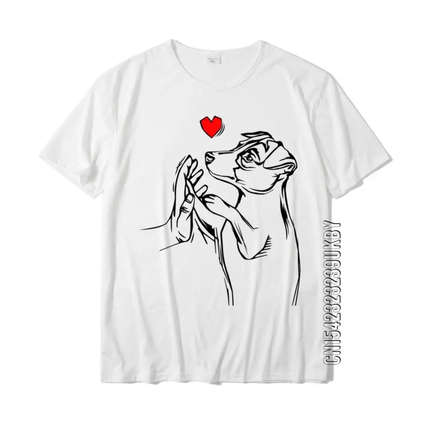 

Jack Russell Terrier Love Cute Dog Mom Funny Girls Gift Sweatshirt T Shirt Tops Shirt Brand Cotton 3D Printed Birthday Men XXXXXL чорний