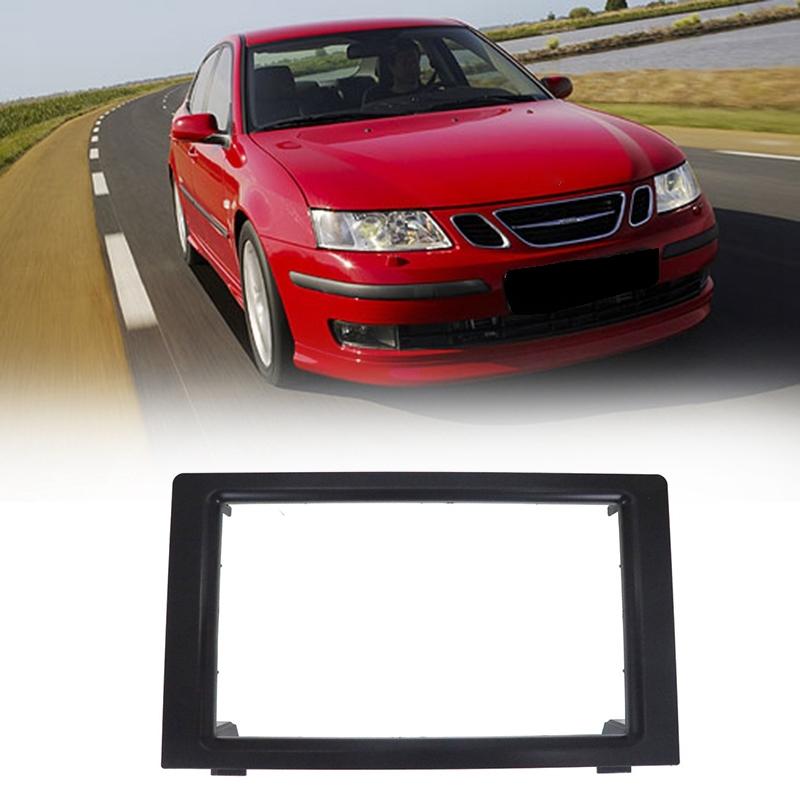 For SAAB 9-3 2007-2011 Car Stereo Radio Fascia Dash Panel 2 Din Frame Trim Kit