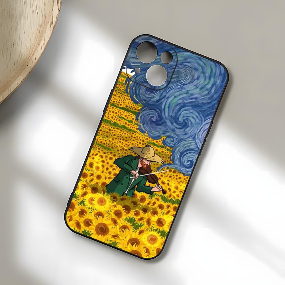Van Gogh Oil Paintings Phone Case For IPhone 17 Pro Max 15 Pro 16 14 Plus 12 13 Mini 11 Pro Shockproof Soft Cover