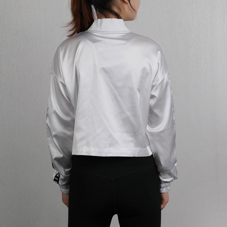 Nike Air Track Jacket Satin Short Casual Women Jackets White BV4780-100