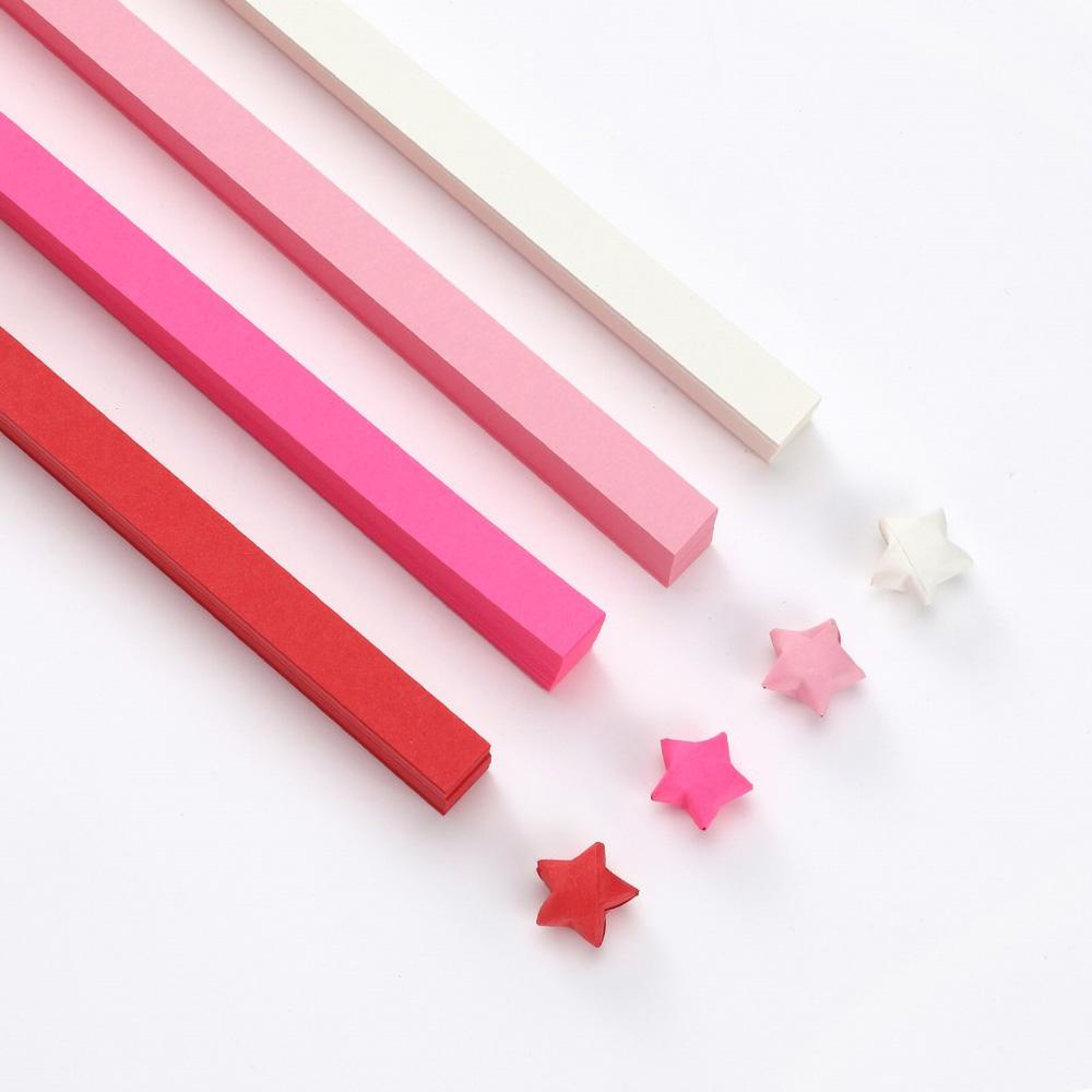 540Sheet Origami Stars Paper Strips 27Colors Folding Papers Colorful Double Sided Lucky Star DIY Craft Hand Arts Make Home Decor