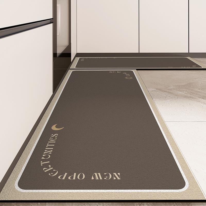 Pvc Carpet for Kitchen Floor Mat Waterproof Home Decoration Rug Oil-proof Anti-slip Long Foot Mats Alfombra Vinilicas Cocina