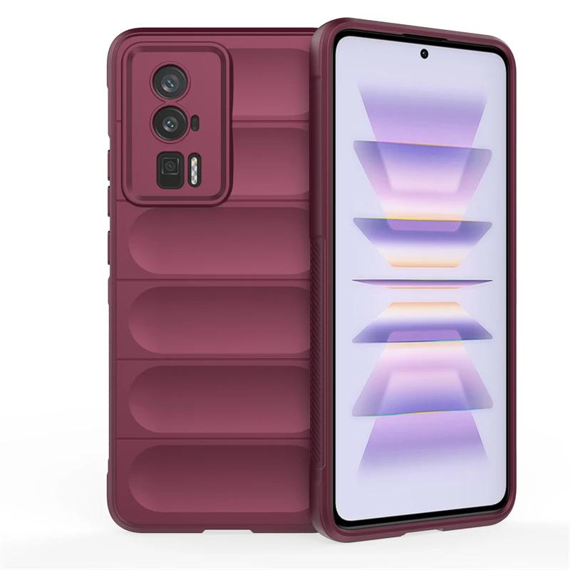 For Xiaomi Poco F5 Pro F3 F4 GT 5G Back Cover Phone Case Soft Liquid Silicone Anti-fall Shockproof Armor Protect Funda Coque